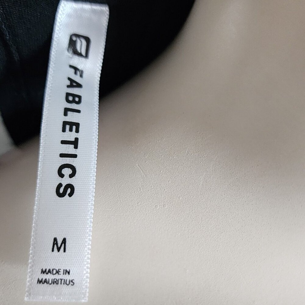 Fabletics Solid All Black Sleeveless Pullover Max… - image 5